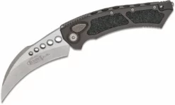 Microtech 166-10 Hawk Auto Folding Knife 3.95" Stonewashed