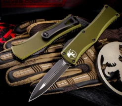 MICROTECH 702-1OD HERA D/E BLACK STD OD GREEN All Knife Brands
