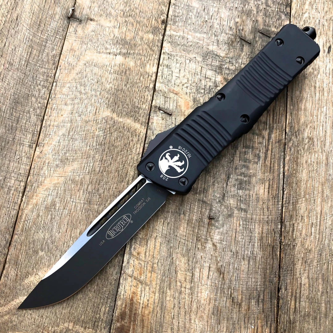 Flash Sale π Microtech Combat Troodon Tactical S/E - Black Handle 143-1T π 4 Microtech Combat Troodon Tactical S/E - Black Handle 143-1T