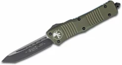 Microtech Combat Troodon Tanto OTF Auto Knife Green (3.8" Black) 144-1 OD All Knife Brands
