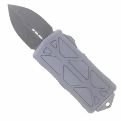 All Knife Brands Microtech Exocet - Grey Handle - Apocalyptic Blade 157-10APGY