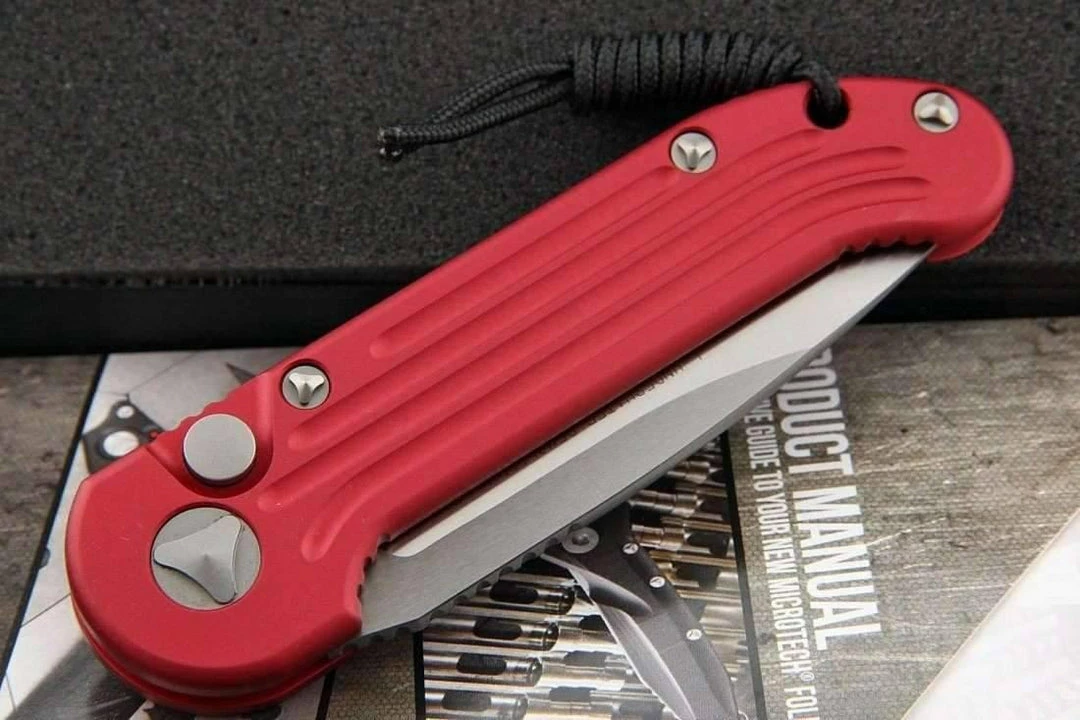 Brand new π Microtech LUDT Automatic Knife Red (3.4" Black) 135-1RD All Knife Brands π 4 Microtech LUDT Automatic Knife Red (3.4" Black) 135-1RD All Knife Brands