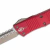 All Knife Brands Microtech Troodon Hellhound Tanto OTF Red 619-10MR