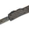 All Knife Brands Microtech UTX-70 D/E - Carbon Fiber - Damascus Blade 147-16CFS