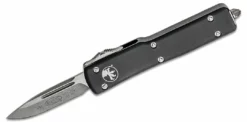 Microtech UTX-70 Mini AUTO OTF Knife 1.9" S/E Stonewashed, Black