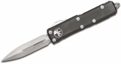 Microtech UTX-85 OTF Knife 3" Apoc D/E, Black Handles 232-10AP All Knife Brands