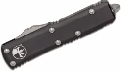 Microtech UTX-85 OTF Knife 3" Apoc D/E, Black Handles 232-10AP All Knife Brands
