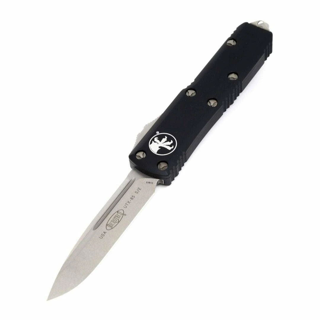 Budget β Microtech UTX-85 S/E Black Handle Stonewashed Blade 231-10 π₯° 8 Microtech UTX-85 S/E Black Handle Stonewashed Blade 231-10