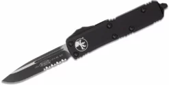 All Knife Brands Microtech UTX-85 Tactical Auto Knife 3" Black Combo