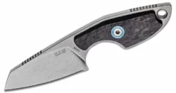 MANIAGO KNIFE MAKERS MKM Knives Jesper Voxnaes Mikro 2 Fixed Blade Neck Knife 1.97" M390, Carbon