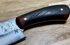 NICHOLAS NICHOLS Limited Edition Knives Nic Nichols Mini Cleaver Makers Mark Bourbon Handles Limited Edition