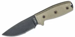 Ontario RAT-3 Survival Knife 3.75" Plain Blade, Micarta - 8665 Ontario Knives