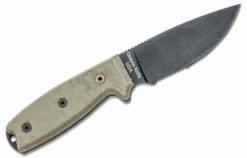 Ontario RAT-3 Survival Knife 3.75" Plain Blade, Micarta - 8665 Ontario Knives