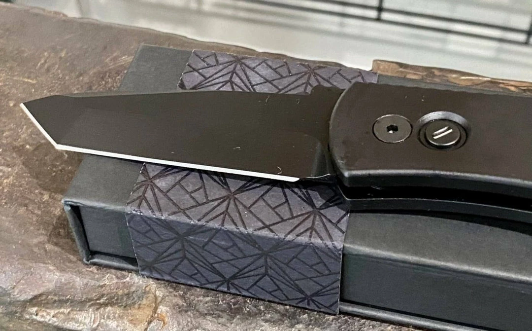 Hot Sale π PROTECH KNIVES All Knife Brands Pro-Tech Emerson E7T Operator Tritium Button Tanto Knife (3.25" Black) π 6 PROTECH KNIVES All Knife Brands Pro-Tech Emerson E7T Operator Tritium Button Tanto Knife (3.25" Black)