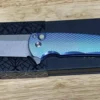 Deals ✨ PROTECH KNIVES Pro-Tech Malibu 5241 Blue Titanium Custom Reverse Tanto Flipper 💯 1 PROTECH KNIVES Pro-Tech Malibu 5241 Blue Titanium Custom Reverse Tanto Flipper