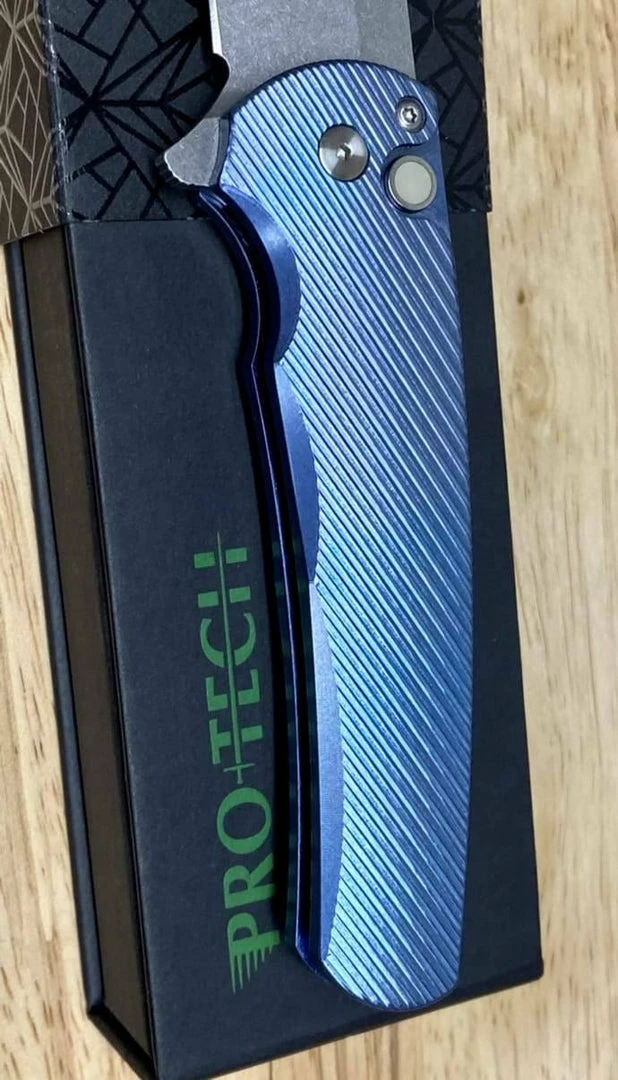Deals β¨ PROTECH KNIVES Pro-Tech Malibu 5241 Blue Titanium Custom Reverse Tanto Flipper π― 4 PROTECH KNIVES Pro-Tech Malibu 5241 Blue Titanium Custom Reverse Tanto Flipper