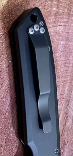 PROTECH KNIVES Pro-Tech Rockeye Auto Black Handle, Stonewash S35VN Blade LG301