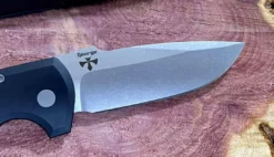 PROTECH KNIVES Pro-Tech Rockeye Auto Black Handle, Stonewash S35VN Blade LG301