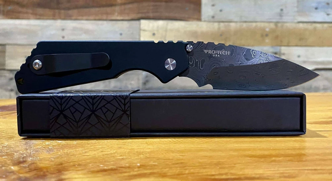 Hot Sale 👍 PROTECH KNIVES Pro-Tech Strider SnG Custom Auto Camo G-10 Damascus Blade Pearl Button 2436-DAMASCUS All Knife Brands 👏 10 PROTECH KNIVES Pro-Tech Strider SnG Custom Auto Camo G-10 Damascus Blade Pearl Button 2436-DAMASCUS All Knife Brands