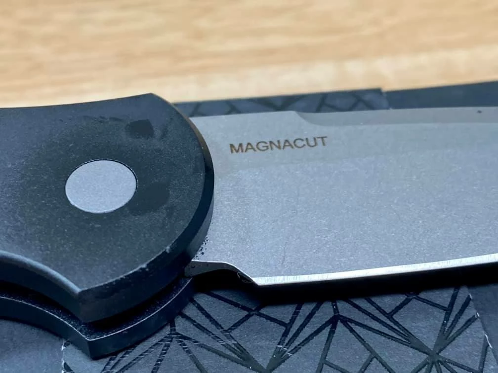 Outlet ๐ PROTECH KNIVES Pro-Tech TR-3 MC1 Magnacut Knife Fish Scale Black ๐ 5 PROTECH KNIVES Pro-Tech TR-3 MC1 Magnacut Knife Fish Scale Black