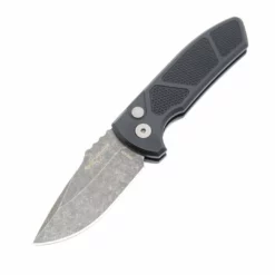 PROTECH KNIVES All Knife Brands Protech Les George SBR Acid Washed Knife Textured Black (2.6")