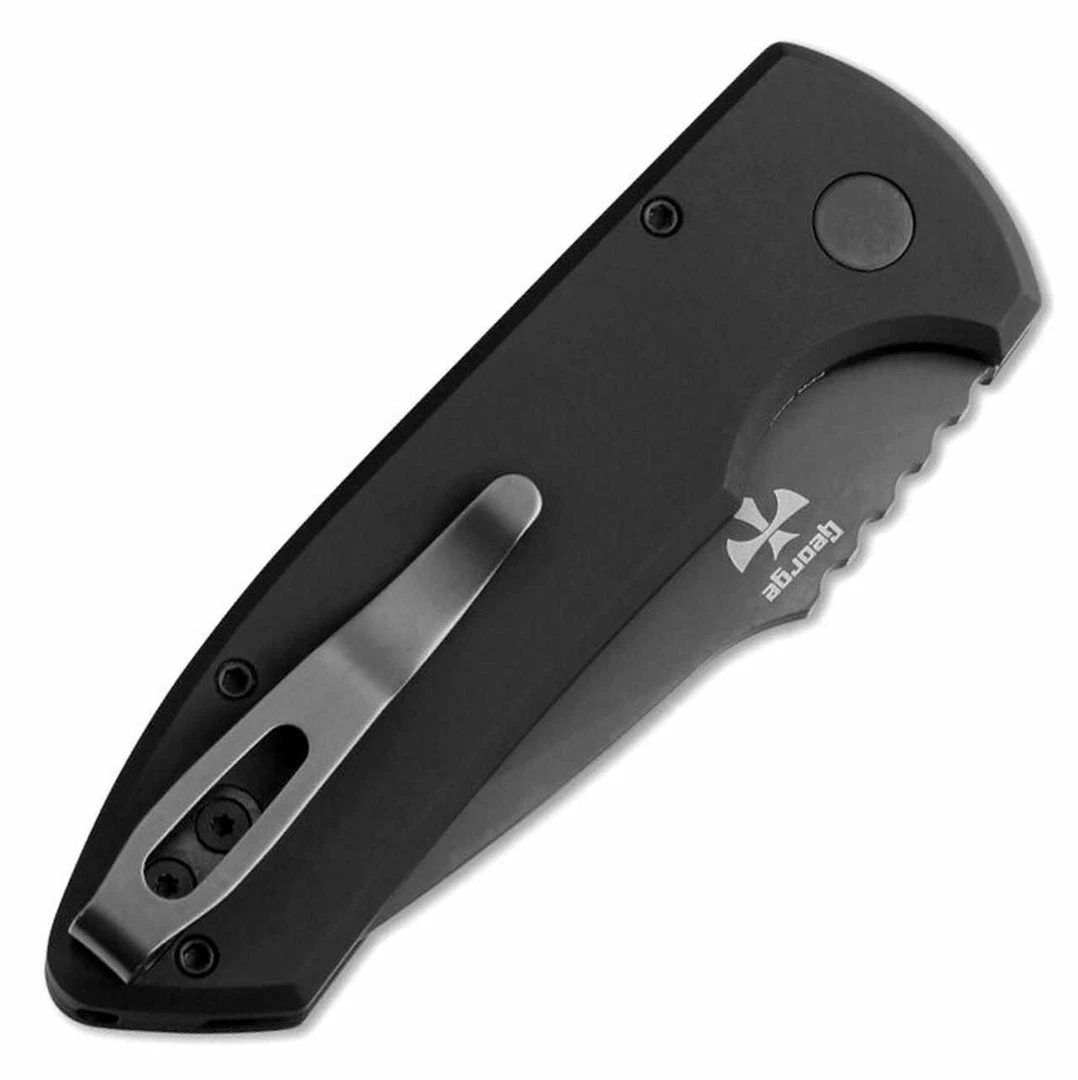 Cheap ๐ PROTECH KNIVES ProTech Les George SBR LG407 Textured Black Handle DLC Knife (USA) All Knife Brands ๐ 4 PROTECH KNIVES ProTech Les George SBR LG407 Textured Black Handle DLC Knife (USA) All Knife Brands