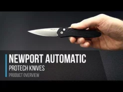 PROTECH KNIVES ProTech Newport Auto Knife Black (3