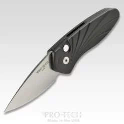 PROTECH KNIVES ProTech Sprint Black Auto Knife 3D Wave (1.95" Stonewash) 2936 All Knife Brands