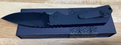 PROTECH KNIVES Protech Strider SnG Auto 2403-OP Operator Black W/Tritium Button All Knife Brands