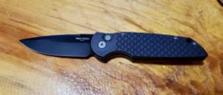 PROTECH KNIVES Protech USA Tactical Response Auto Knife (3.5" Black Plain) TR-3 X1 D2 All Knife Brands