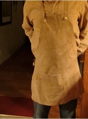 Cheap ⭐ U.J. Ramelson Ramelson Suede/Leather 3 Pocket Blacksmith Woodcarvers Apron 💯 4 U.J. Ramelson Ramelson Suede/Leather 3 Pocket Blacksmith Woodcarvers Apron