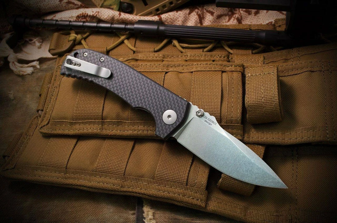 Best Pirce π€© SPARTAN BLADES Spartan Field Grade Les George Astor SFBL8CF Folding Knife 3.625" CTS-XHP π 8 SPARTAN BLADES Spartan Field Grade Les George Astor SFBL8CF Folding Knife 3.625" CTS-XHP