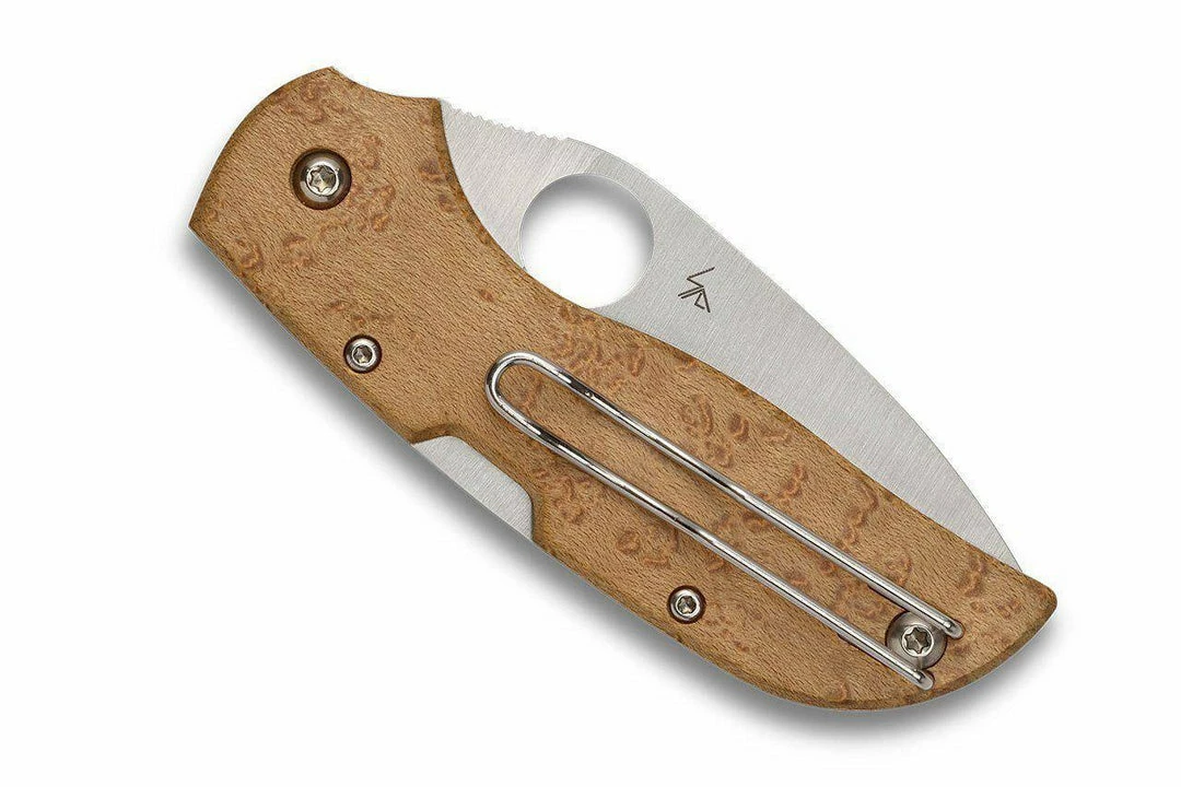 Flash Sale ๐ Spyderco Chapparal Birdseye Maple Knife (CTS-XHP) C152WDP โค๏ธ 5 Spyderco Chapparal Birdseye Maple Knife (CTS-XHP) C152WDP