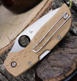 Flash Sale ๐ Spyderco Chapparal Birdseye Maple Knife (CTS-XHP) C152WDP โค๏ธ 10 Spyderco Chapparal Birdseye Maple Knife (CTS-XHP) C152WDP