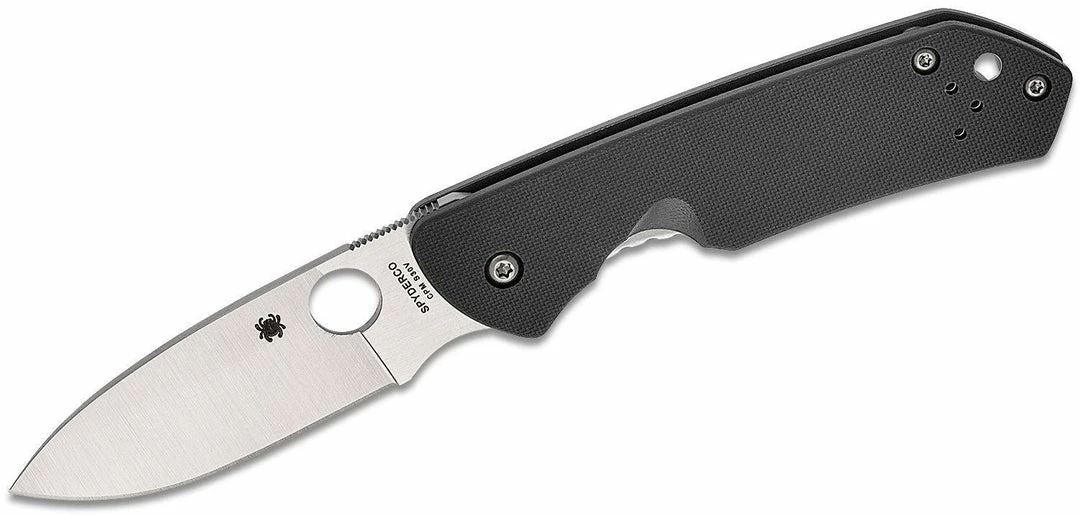 Best Pirce 😍 Spyderco Jerry Brouwer Knife 2.77" S30V Satin Blade G10 - Ti Handles 👍 3 Spyderco Jerry Brouwer Knife 2.77" S30V Satin Blade G10 - Ti Handles