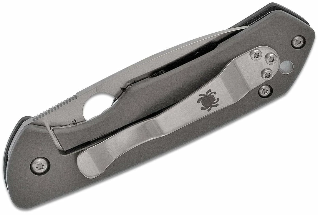 Best Pirce 😍 Spyderco Jerry Brouwer Knife 2.77" S30V Satin Blade G10 - Ti Handles 👍 6 Spyderco Jerry Brouwer Knife 2.77" S30V Satin Blade G10 - Ti Handles