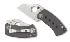 Spyderco McBee Folding Knife With 1.52" CTS XHP Stainless Steel Blade And Premium Titanium Handle - PlainEdge - Spyderco Knives