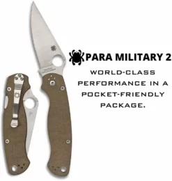 Spyderco Paramilitary 2 C81MPCW2 Folding Knife 3.47
