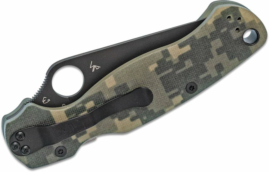 Cheap โค๏ธ Spyderco Knives Spyderco Paramilitary 2 Knife S30V Digital Camo Handles - C81GPCMOBK2 ๐ 6 Spyderco Knives Spyderco Paramilitary 2 Knife S30V Digital Camo Handles - C81GPCMOBK2
