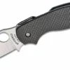 Spyderco Sage 5 Folding Knife 3.03" S30V Satin Plain Blade, Carbon Fiber - C123CFPCL Spyderco Knives