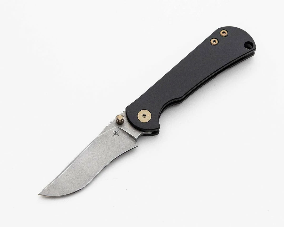 Flash Sale 🤩 TOOR KNIVES Toor Chasm Folding Knife 3" CPM-154 Stonewashed, Black Titanium Handles - FL154R 🤩 3 TOOR KNIVES Toor Chasm Folding Knife 3" CPM-154 Stonewashed, Black Titanium Handles - FL154R