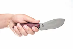 TOPS KNIVES All Knife Brands TOPS CPCKFE-01 Camp Creek Fire Edition Tumbled S35VN Red Black G10 Fixed Blade