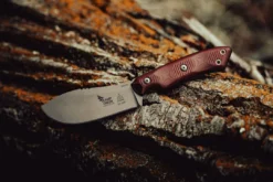 TOPS KNIVES All Knife Brands TOPS CPCKFE-01 Camp Creek Fire Edition Tumbled S35VN Red Black G10 Fixed Blade