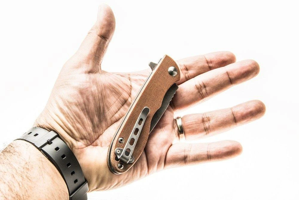 Promo 🌟 TOPS KNIVES TOPS MSF-4.0 Mini Scandi Flipper Knife 3.25" N690Co Two-Tone Blade All Knife Brands 🎁 8 TOPS KNIVES TOPS MSF-4.0 Mini Scandi Flipper Knife 3.25" N690Co Two-Tone Blade All Knife Brands