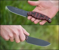 TOPS KNIVES TOPS Viper Scout Fixed Knife USA (Red Handles)