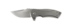 Zero Tolerance 0900 Les George Flipper 2.7" S35VN Stonewashed Blade, Titanium Handles